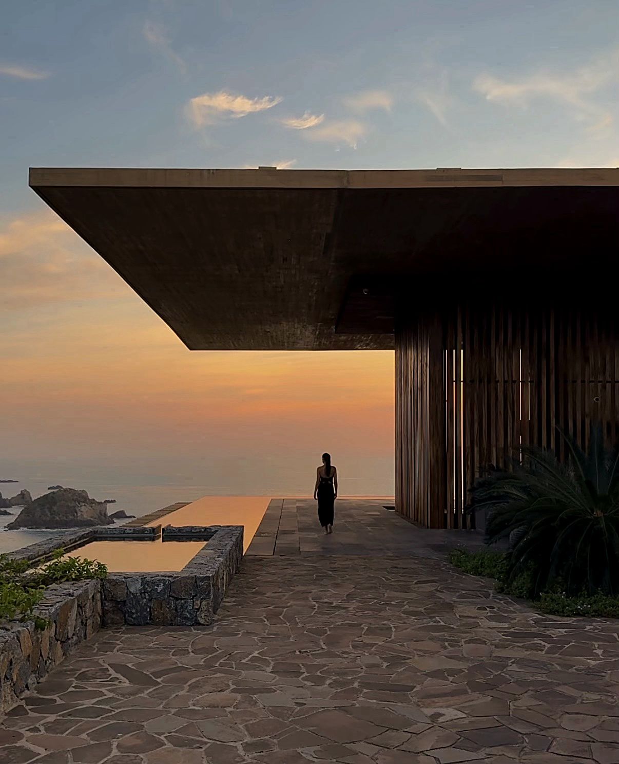 Private membership concierge service card with luxury travel scene